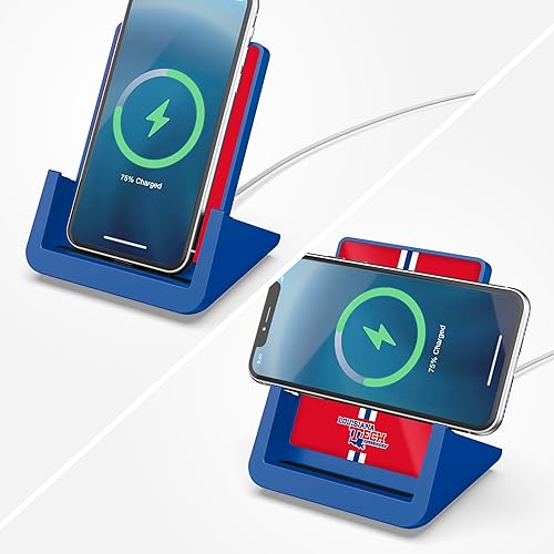 Miniatura 2 de SOAR NCAA Cell Phone Wireless Charging Stand V.4, Louisiana Tech Bulldogs