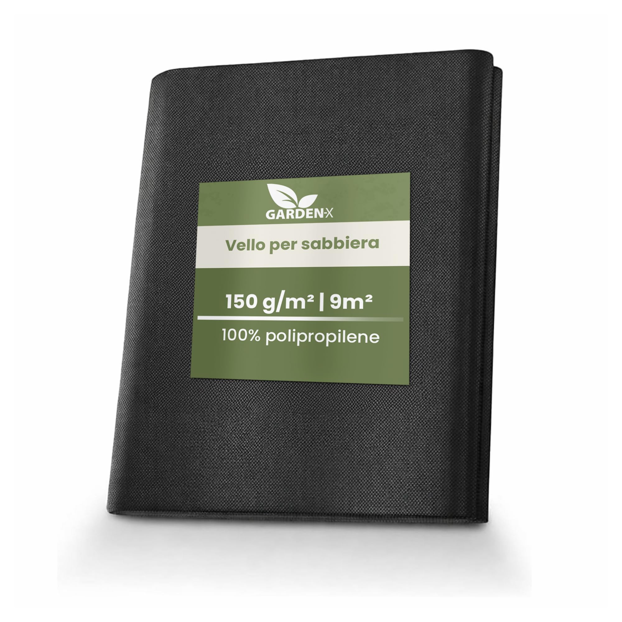 GARDENIX Tessuto Non Tessuto per Erbacce per sabbiera 3 m x 3 m, Extra Forte 150 g/m², Base per sabbiera permeabile all'Acqua, Pellicola per sabbiera da Giardino per Bambini