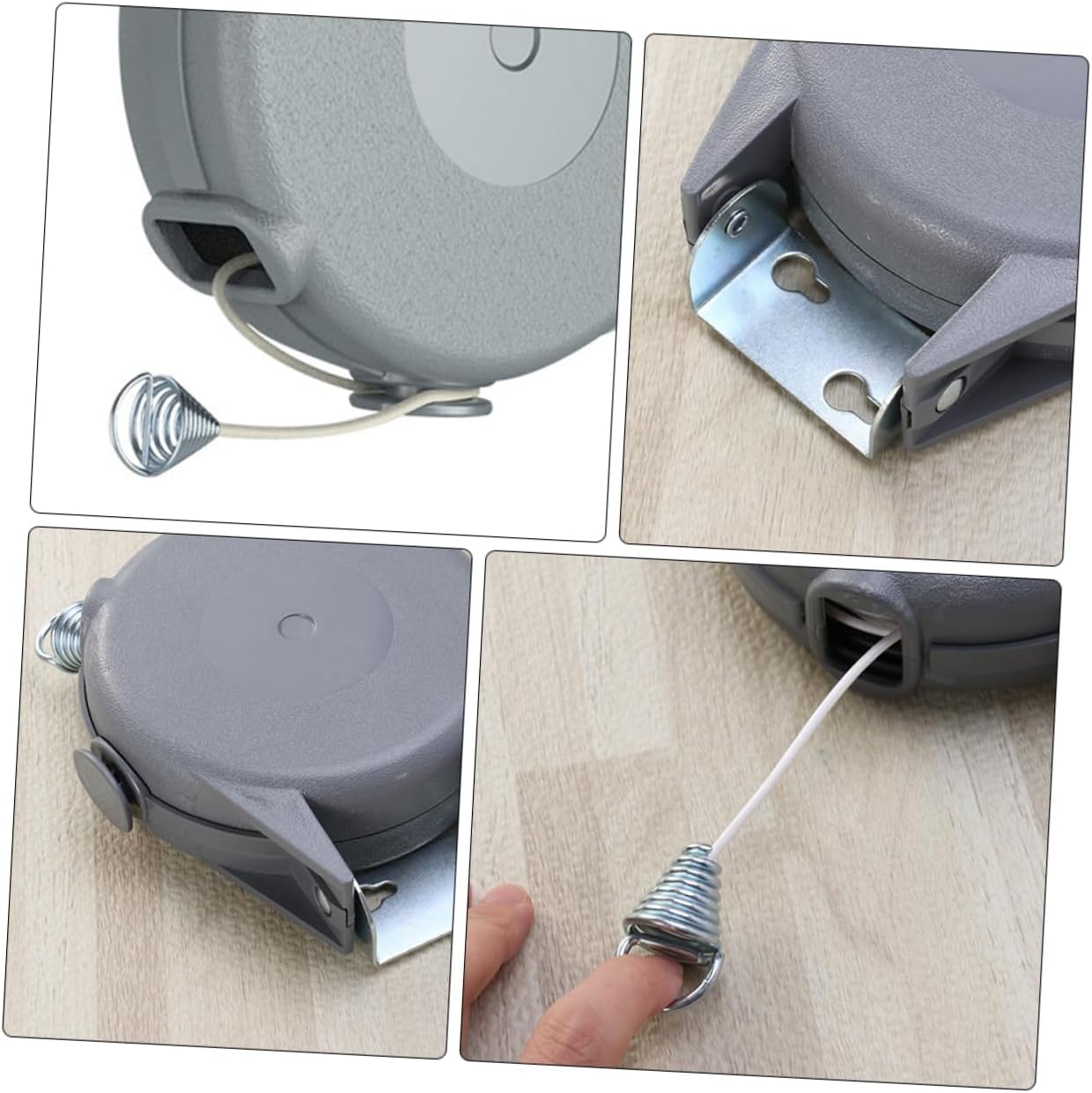 12m Retractable Clothesline Meters Drying Rope Lightweight Portable Clothesline for Indoor Outdoor Use for Bathing Suits and