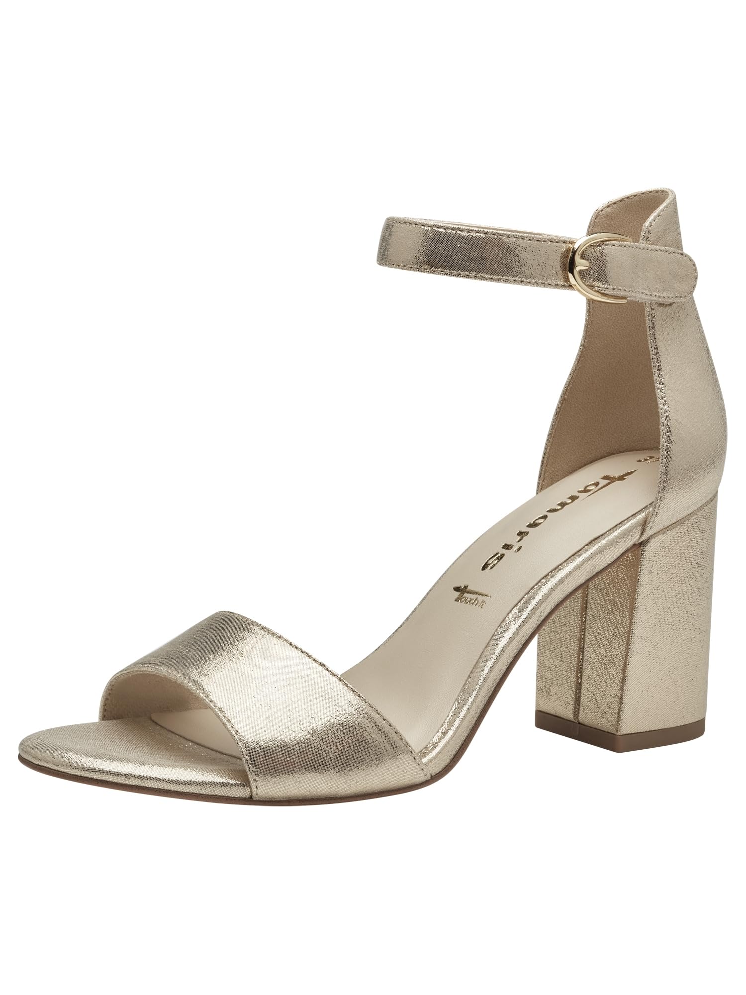 Tamaris Women's Vegan Elegant Sandals, metallic, 7.5 UK
