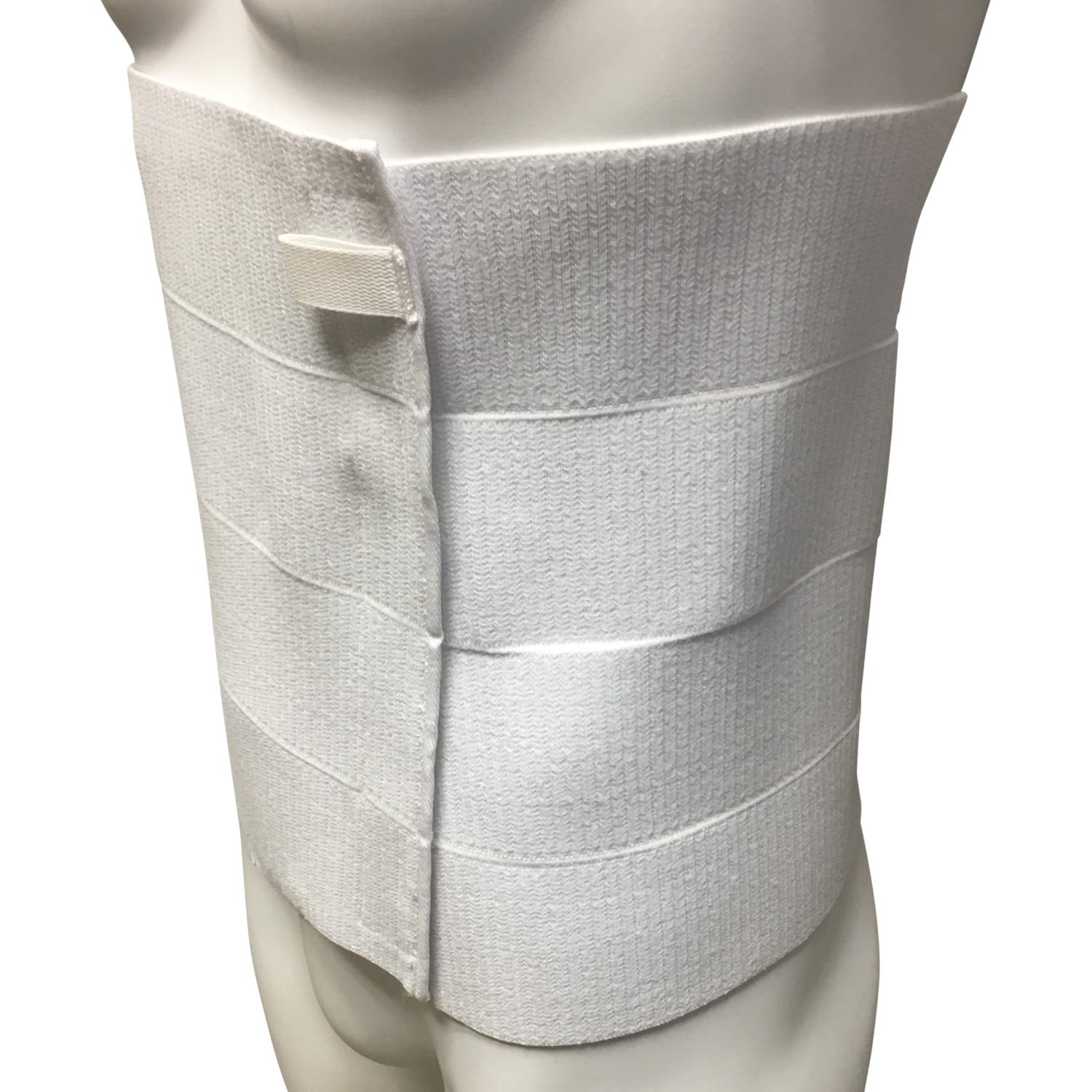 OTC Abdominal Binder, Chest Support Brace, Rib Fracture, Unisex, Four-Panel, White, Large