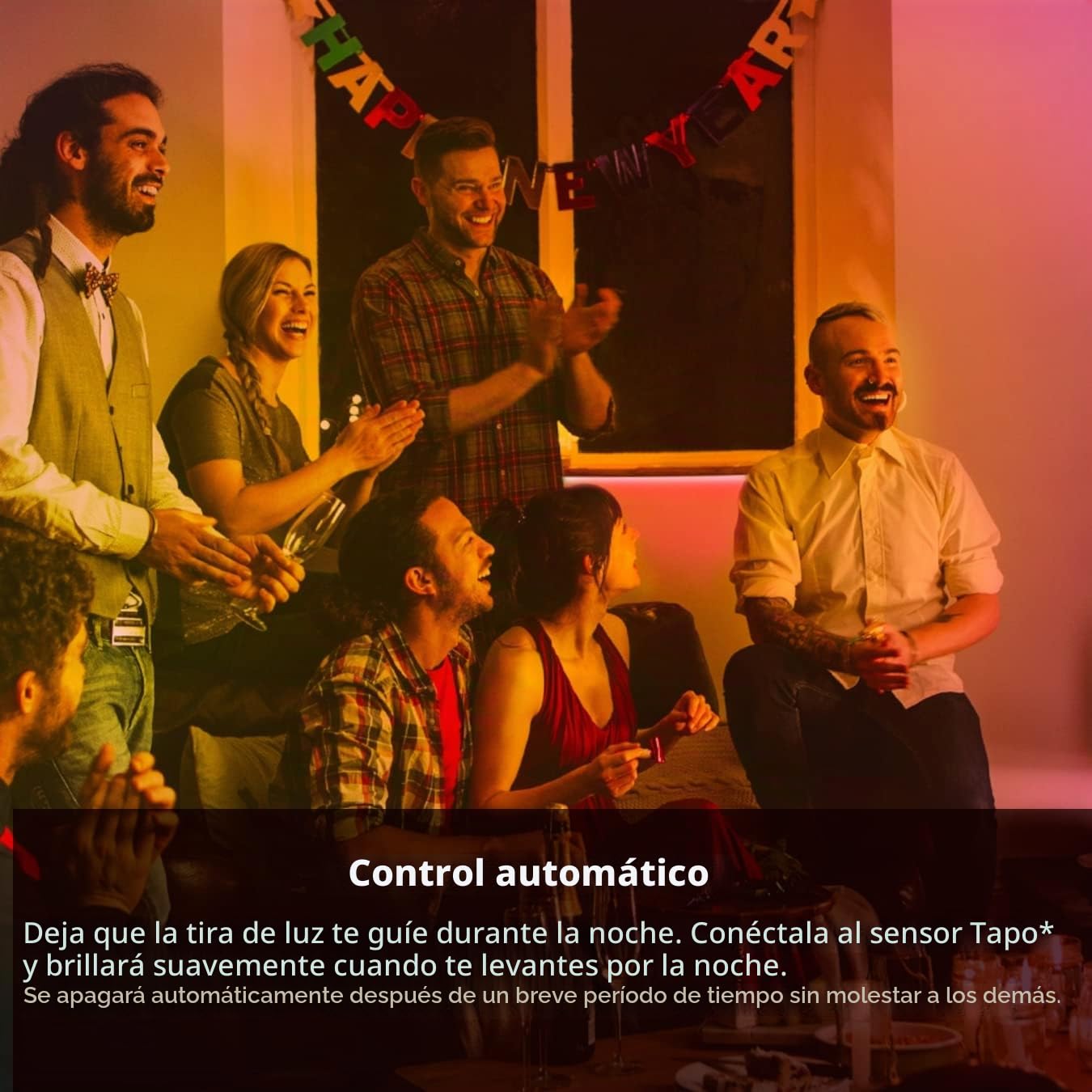 TP-Link Tapo,Tira de luz LED inteligente, 5 m, control de aplicación Wi-Fi RGB multicolor, funciona con Alexa y Google Home, adecuado para decoración de TV y cocina (Tapo L920-5)