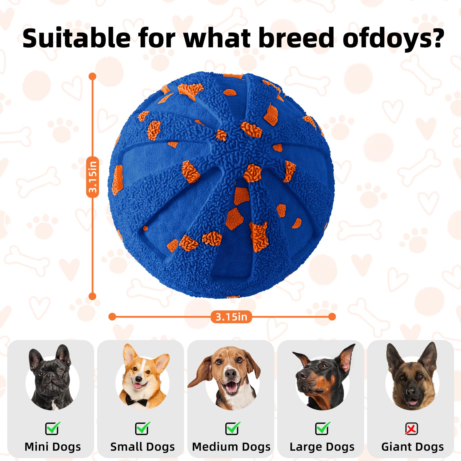 Balles interactives pour chien, jouets à mâcher agressifs, jouets à mâcher pour chien, jouets d'enrichissement pour chien, mouvement automatique, rebondissant, rotatif, rechargeable, jouets pour