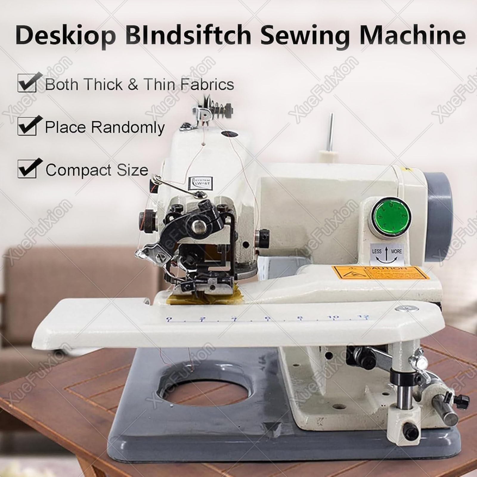 Máquina de Coser de Puntada Invisible,máquina de Coser de modista,dobladilladora de Puntada Invisible Profesional con Pedal,para puños,dobladillos Sueltos,dobladillos de Vestidos