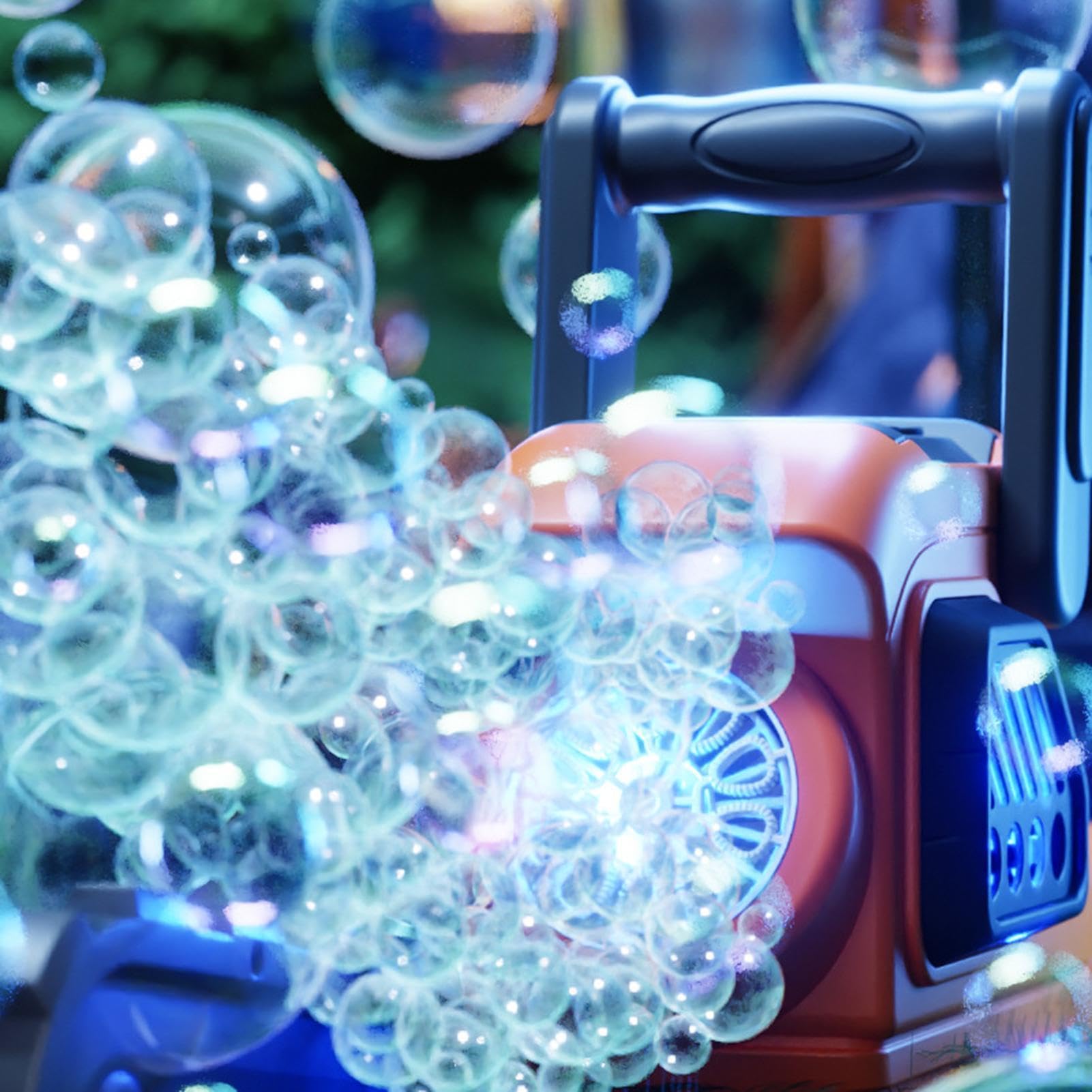 Soffiatore Di Bolle Giocattoli da esterno a forma di motosega | Generatore di bolle con luce e musica Per Giochi, Feste, , Scuola, Compleanni, Cortile, Bambini Da 3+ Anni