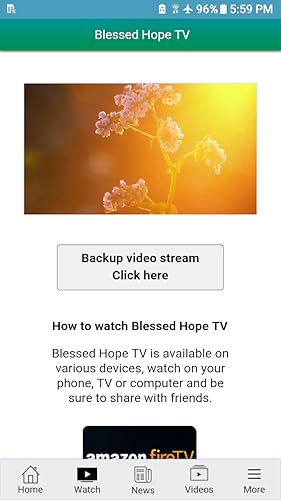 Blessed Hope TV for Fire TV