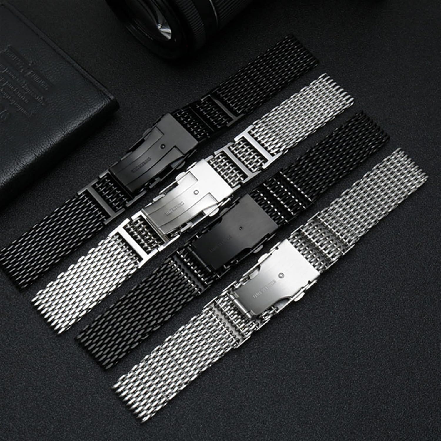 per Cinturino in Metallo Iwc Bracciale in Maglia milanese in Acciaio Inossidabile 316L per Cinturino da Polso Omage