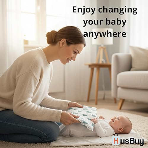 Miniatura 17 de Cambiador portátil para bebé, cambiador de viaje para mamá y papá, ideal para regalar como regalo de bienvenida de recién nacido
