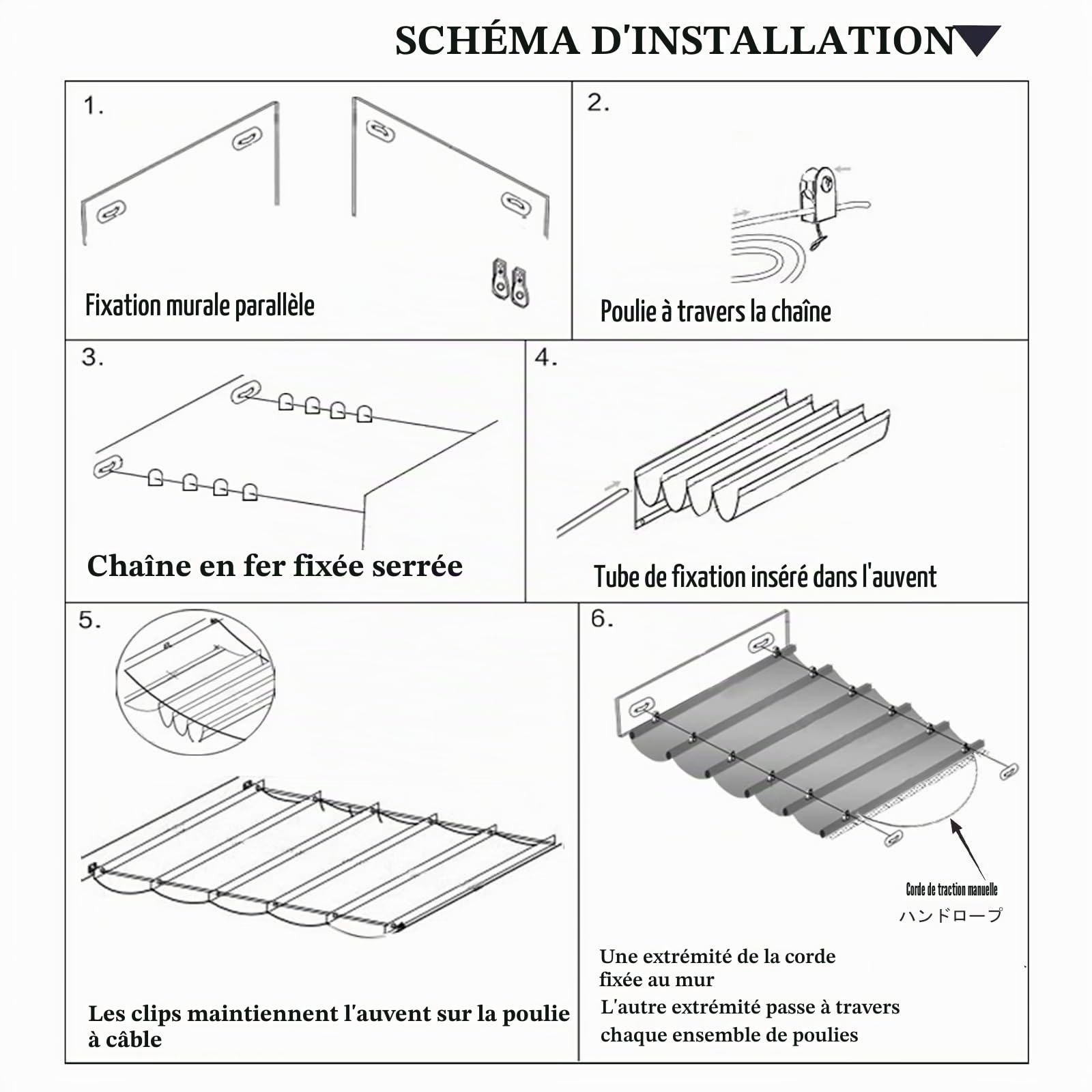 Voile d'ombrage rétractable sur Mesure pour pergola,Voile d'ombrage Coulissant, Personnalisable,Voile-D'ombrage Multi Couleur Taille Bâche Ombrage UV Protection Solaire(W2*L6m/W6.56*L19.68ft)