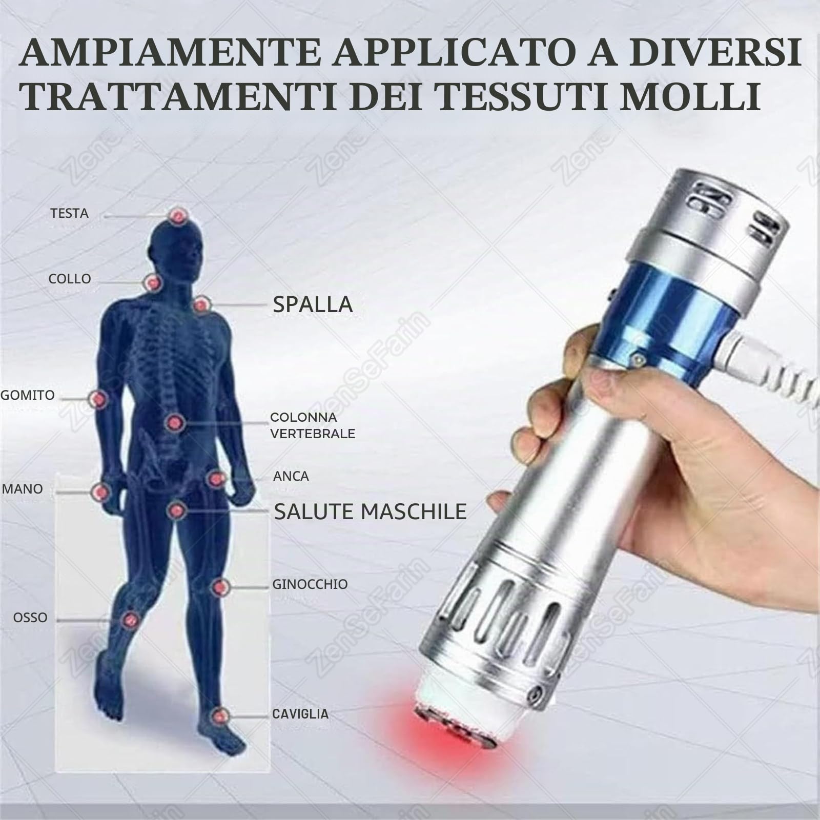 Macchina Terapia Ad Onde D'urto Extracorporee, Macchina Professionale Terapia Ad Onde D'urto Extracorporee Elettromagnetiche Eswt ED, Massaggiatore per Il Sollievo dal Dolore