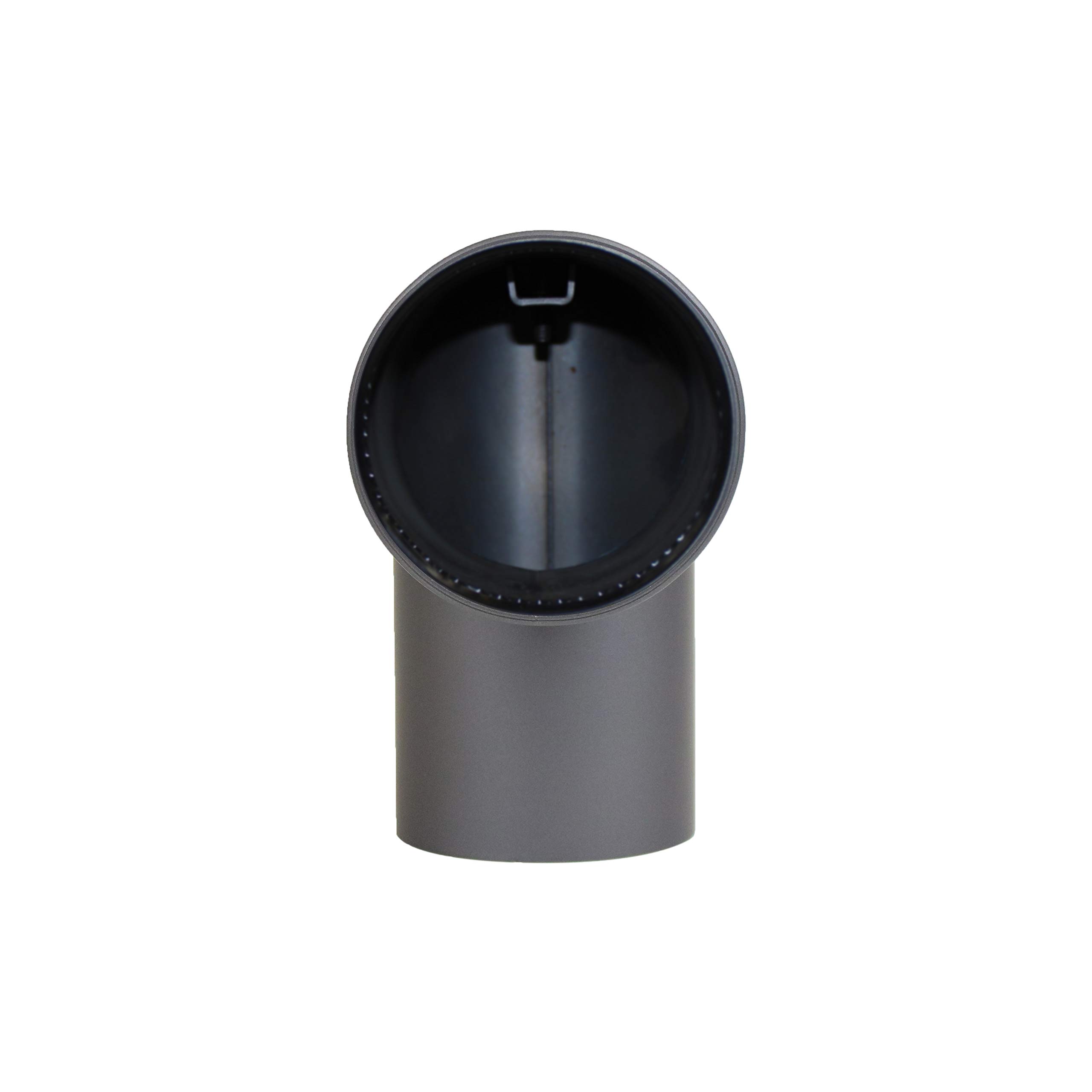 LANZZAS Pelletrohr Bogen 90° 1x abgewinkelt (Spitzwinkel) - Durchmesser 100 mm - Farbe: gussgrau - mit Reinigungsöffnung