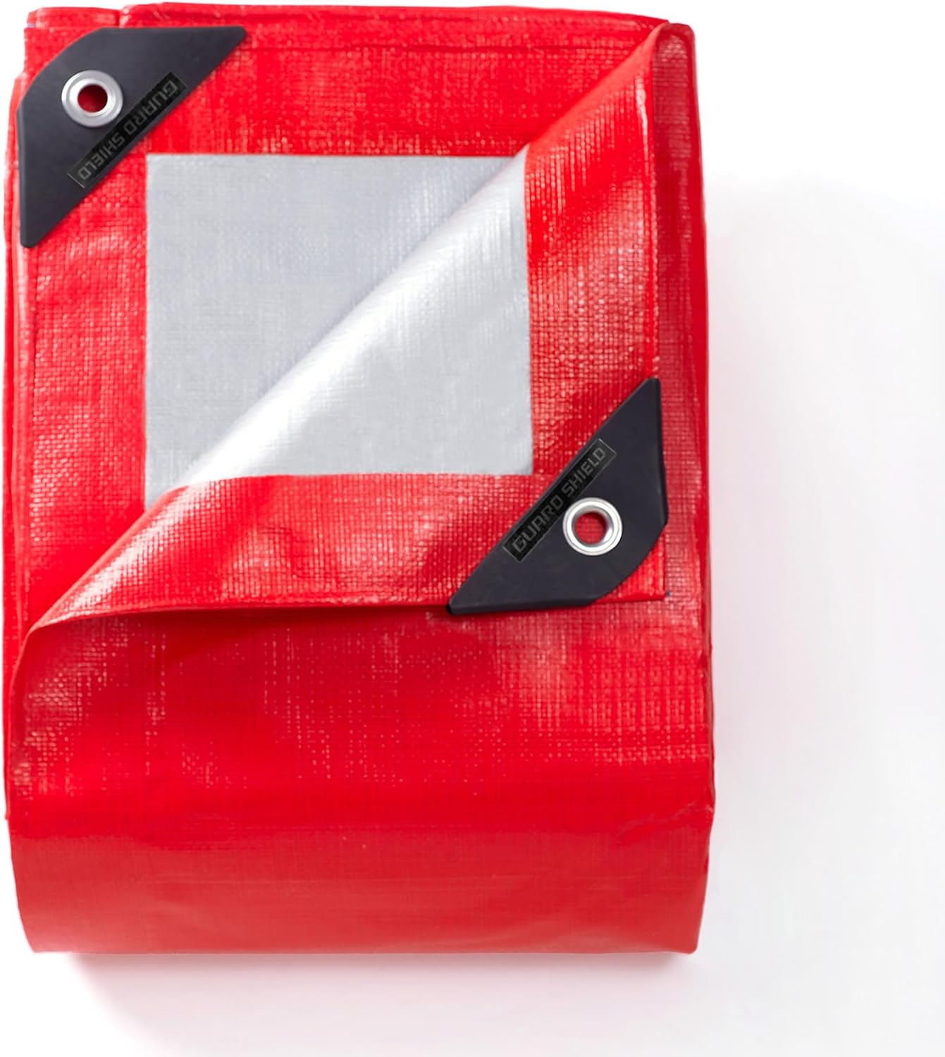 GUARD SHIELD Red/Silver Tarp Waterproof 20x20 Feet Heavy Duty Tarps