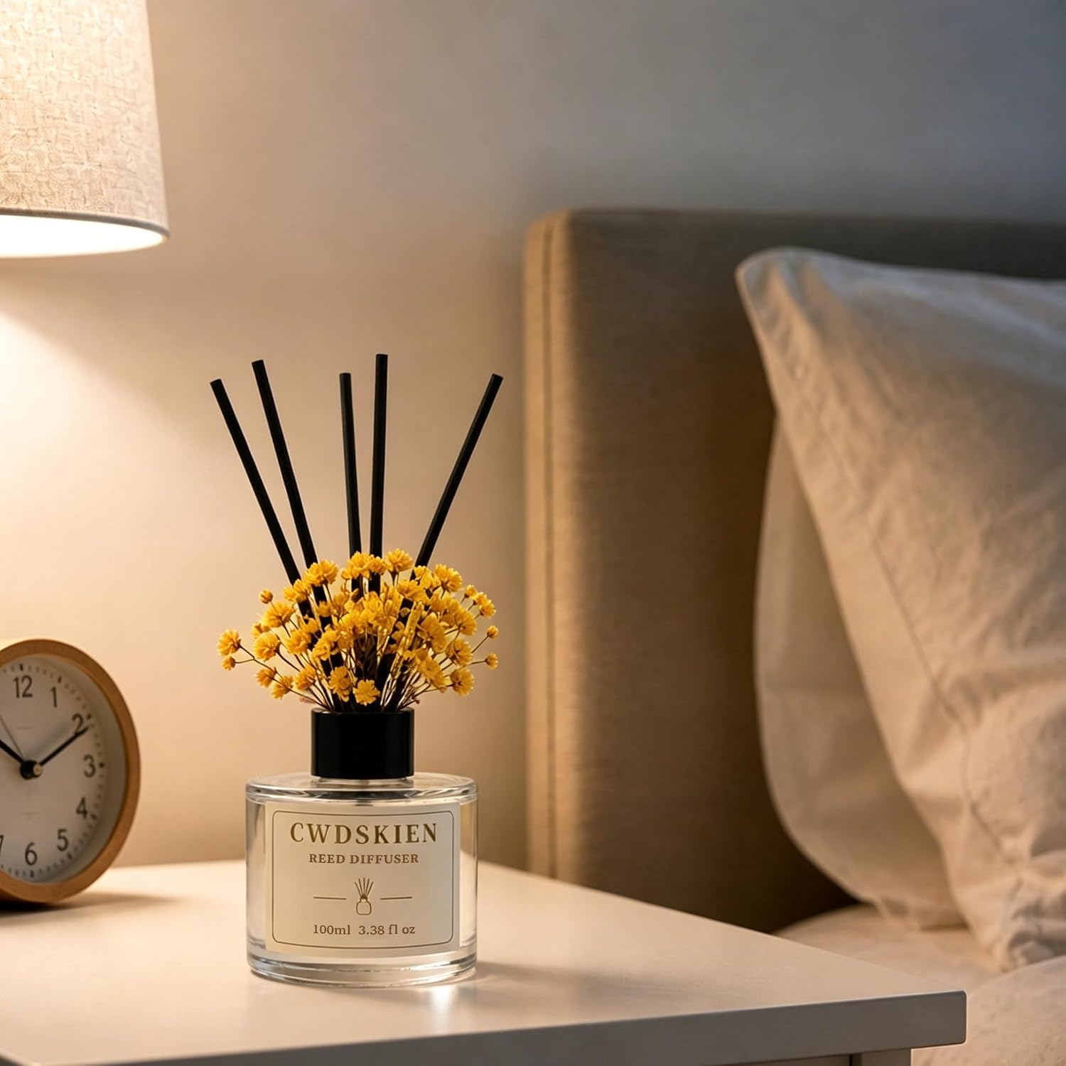 Reed Diffuser Set 3.38oz Home Fragrance for Bathroom Shelf Decor