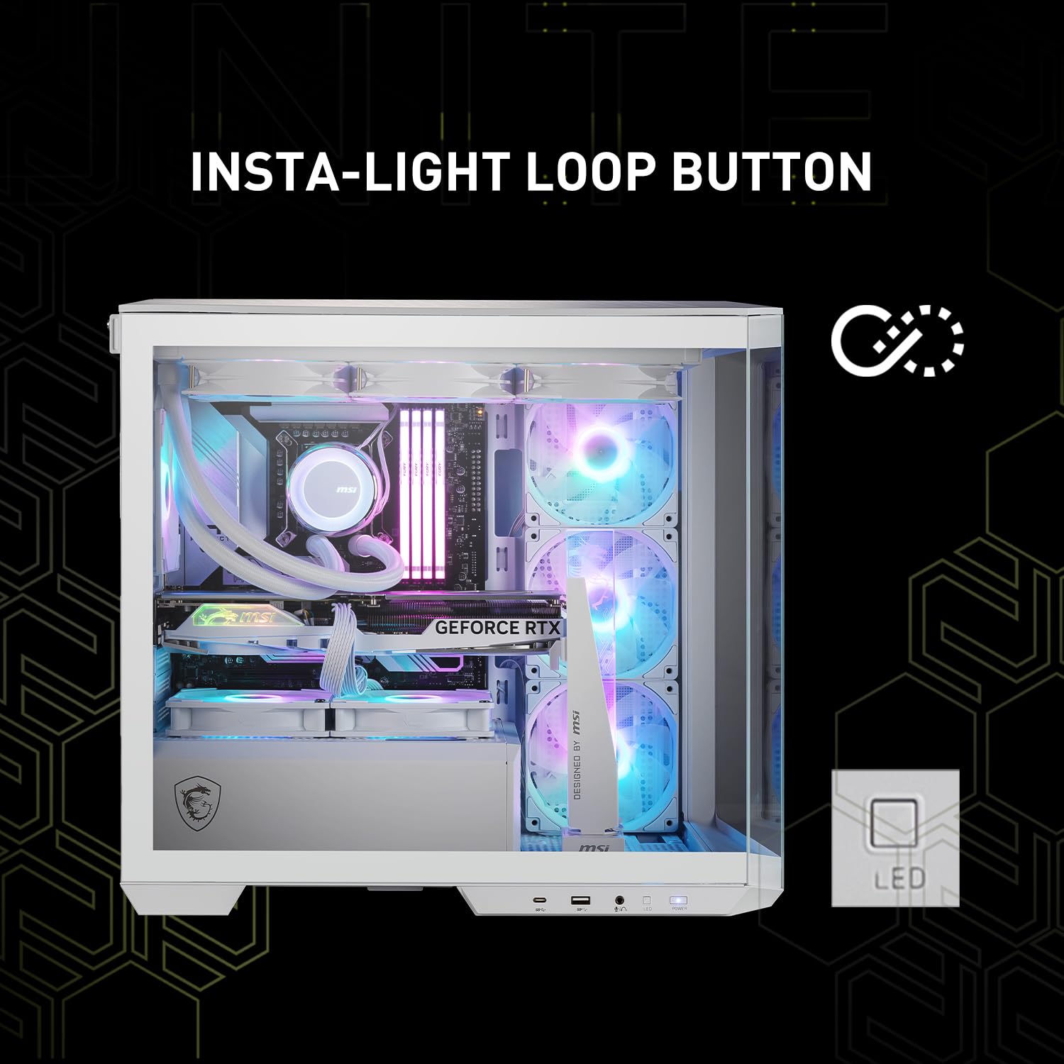 Amazon | MSI MAG PANO M100R PZ ホワイト - プレミアムミッドタワー