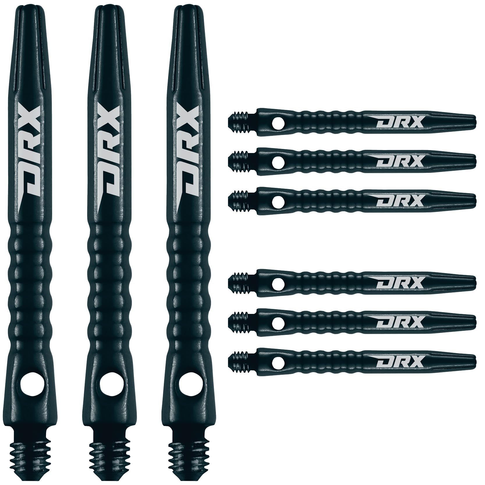 Red Dragon Trx Shafts Red Dragon DRX Black Texture Coated Aluminum Dart  Shafts - Medium 46mm (6 Pack) Red Dragon Monza Dart Case