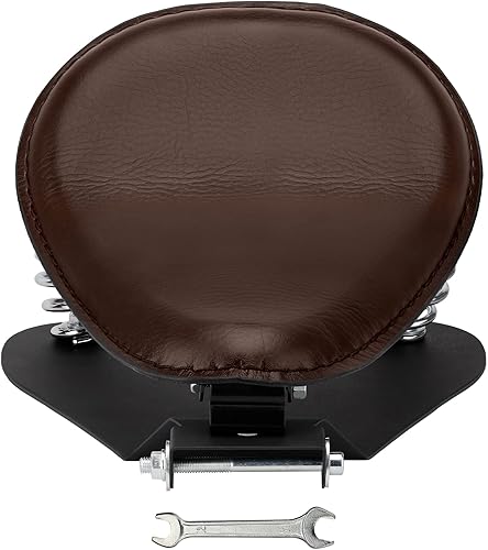 Miniatura 8 de Asiento de motocicleta Bobber Solo Seat con base de resorte, kit de soporte de montaje de repuesto para Harley Davidson Sportster XL 883 1200
