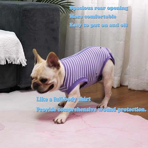 Miniatura 47 de Traje de recuperación de cirugía para perros – Después de la esterilización, heridas abdominales después de la recuperación quirúrgica, antilamida