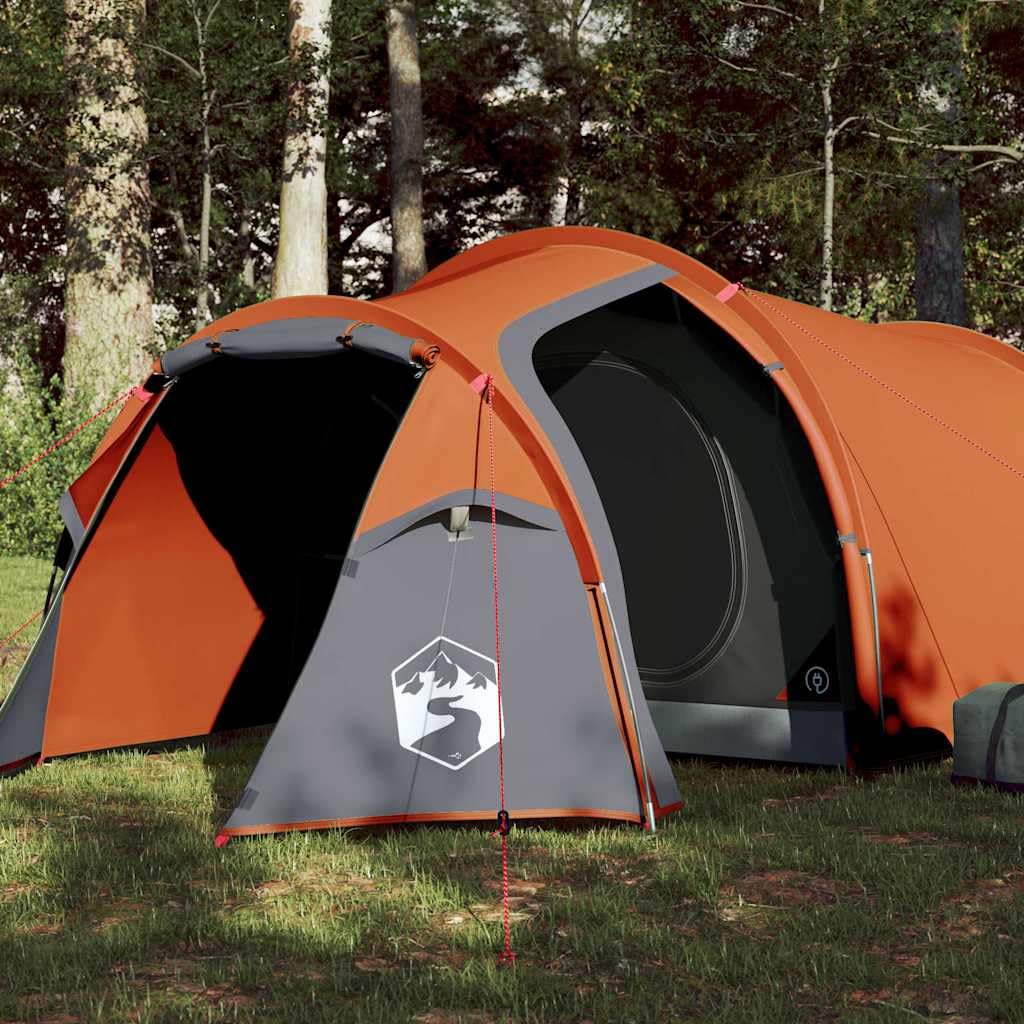 Genérico Tienda de campaña con túnel para 3 Personas Impermeable Naranja,Deportes,Actividades al Aire Libre,Camping y Senderismo,Tiendas de campaña-94392
