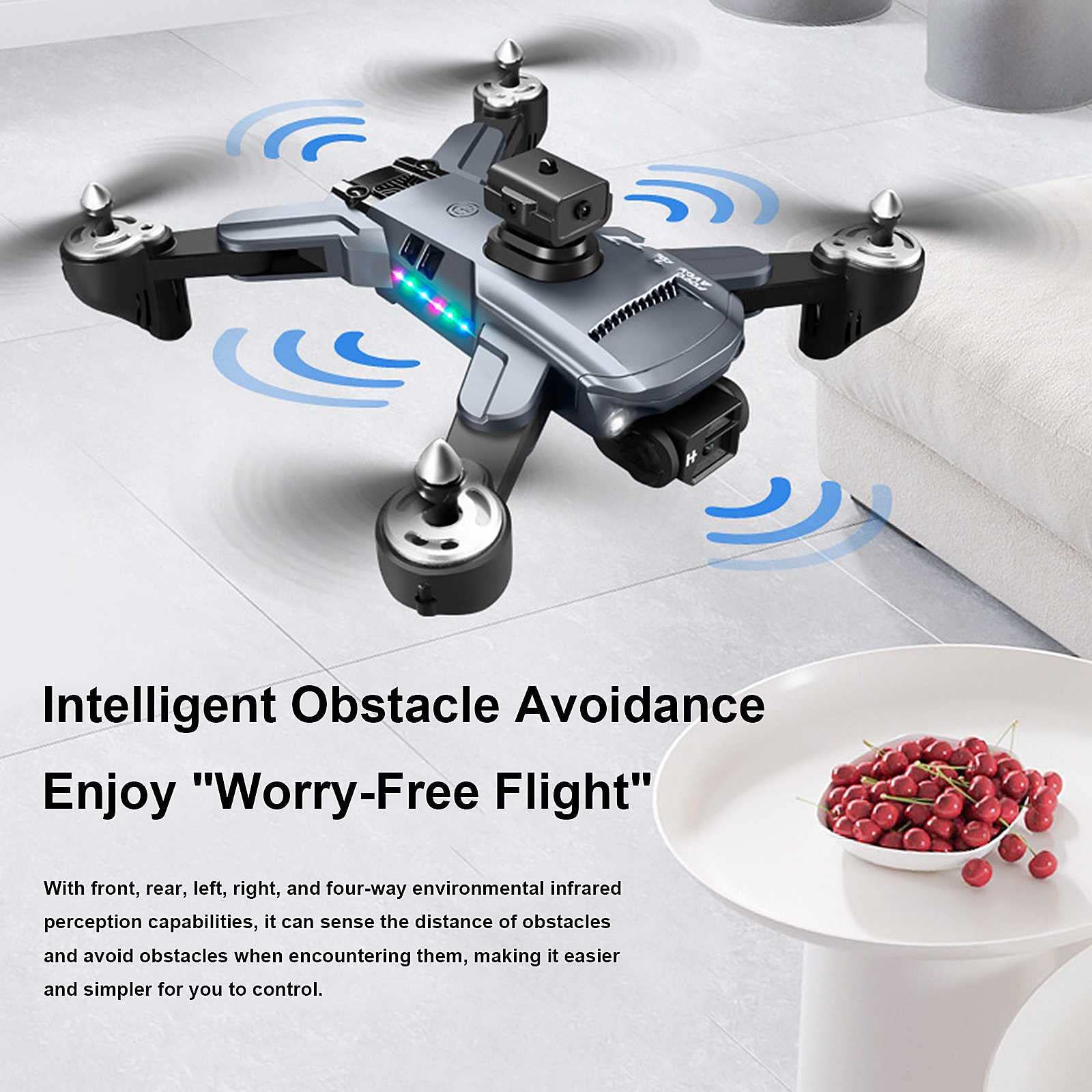 RC Quadcopter Multirotor, Mini Składany Dron Z 4K HD Dual Camera WiFi FPV Live Video, Wielokierunkowe Wykrywanie Przeszkód, Trzymanie Wysokości I Przerzucanie 3D, Dla Chłopców I Dziewcząt