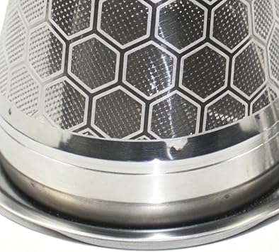 Tea Strainer Steeper Cone Filter with a Drip Tray