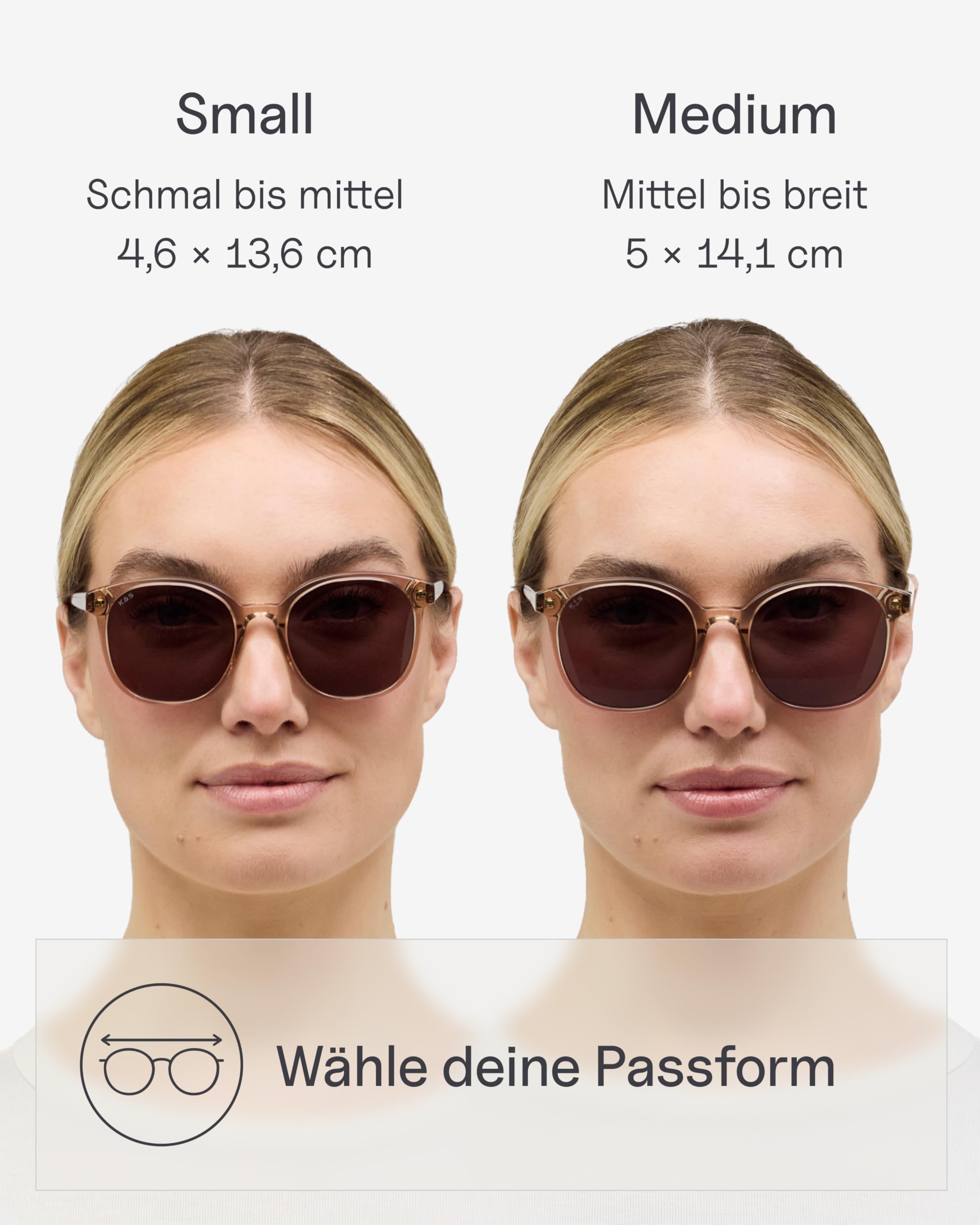 Kapten & Son Sonnenbrille Nairobi & Nairobi Small | Sonnenbrille Damen & Herren mit Sonnen- und UV-Schutz | Stylische, runde Gläserform | Unisex Sunglasses