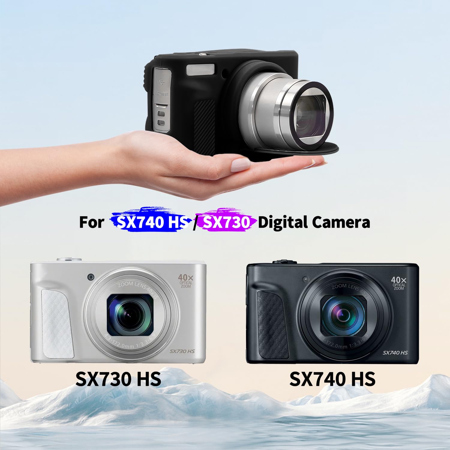 Amazon.co.jp: HESPLUS カメラケース Canon Powershot SX740 HS