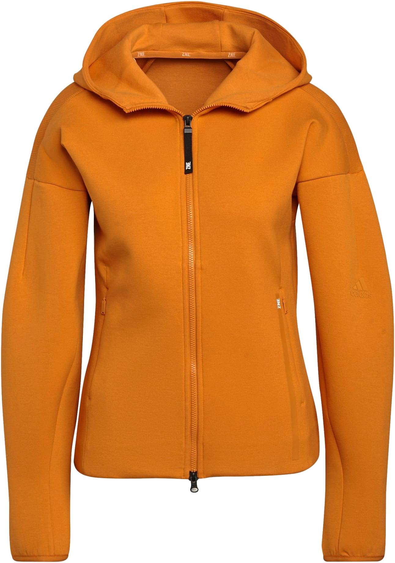 orange adidas coat