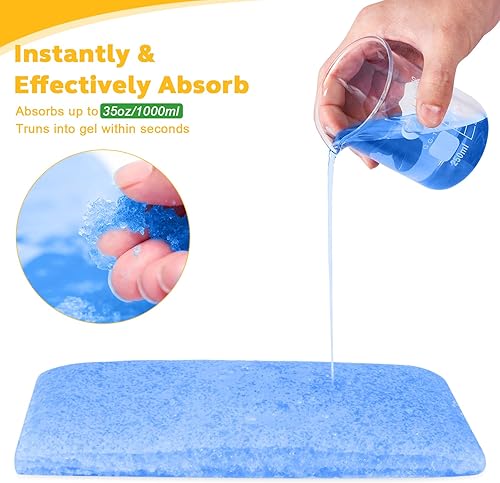 Miniatura 2 de Limón perfumado 100 almohadillas absorbentes para cómoda de mesita de noche, almohadillas de forro de cómoda con gel absorbente, almohadillas de