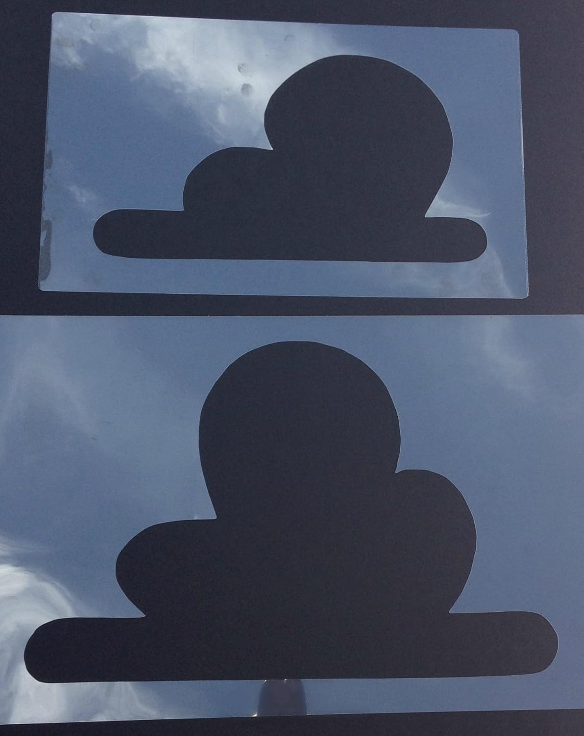 Cloud Stencil Set for Wall Decor: Reusable Stencils for a Kid’s Toy Story Room or Andy’s Room Nursery, 2-Pack Includes 1 Large and 1 Small Cloud Stencil