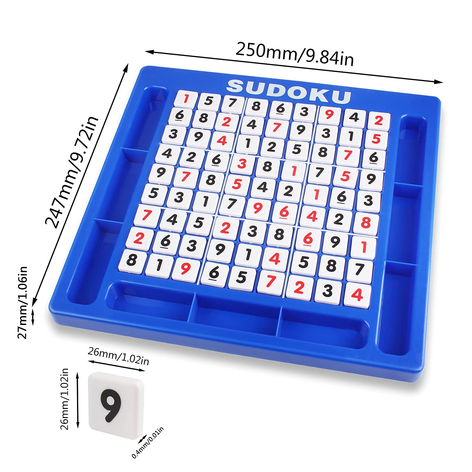 Tablero De Sudoku 3-en-1 De Madera Andux Zone | 81 Piezas, 3 Niveles De Dificultad Y 320 Desafíos Incluidos