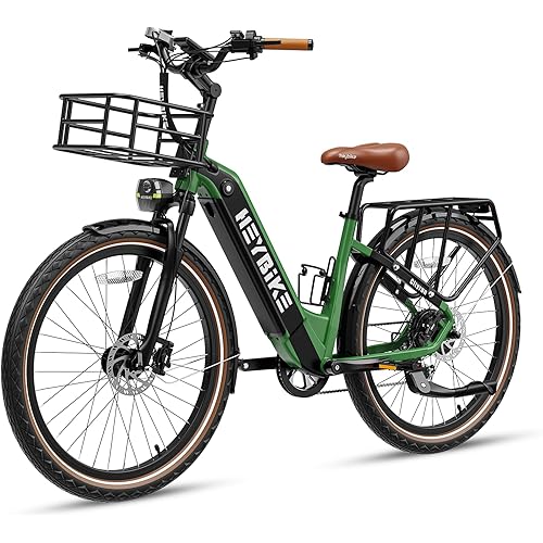 Heybike Cityrun Electric Bike, 1000W Motor Peak City Cruiser Ebike, 48V 15Ah(720Wh) Battery, 60 Miles, Step-Thru Electric Bicycle with APP Control, 3H Fast Charging, Commuter Electric Bike for Adults