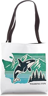 Washington "Evergreen" State - Vintage - Designed Locally Tote Bag