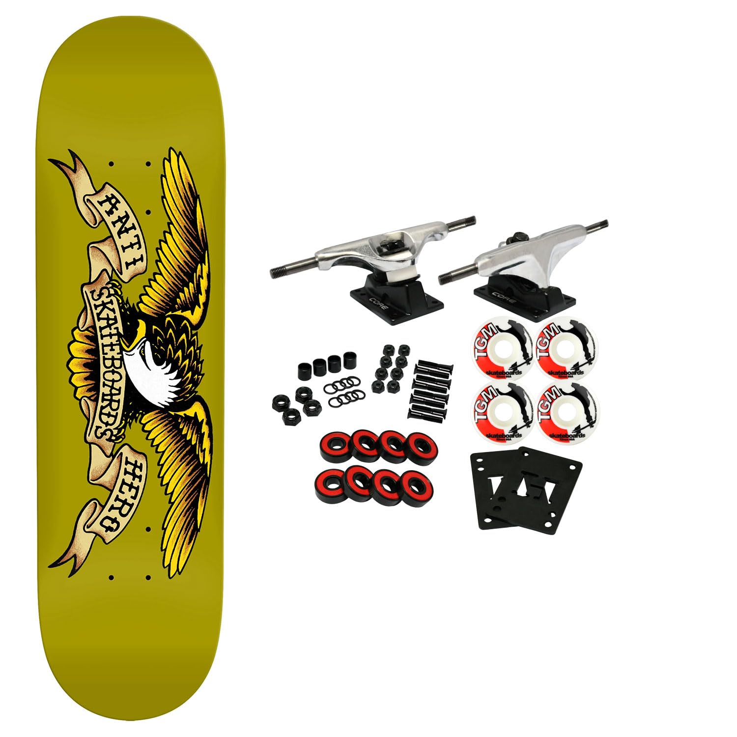 Anti Hero Skateboard Complete Basalt DBX Eagle 8 62 x 32 56 Greenish
