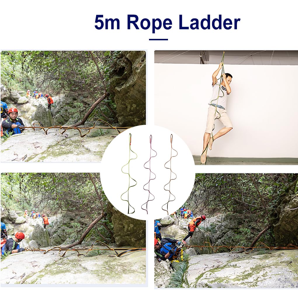 Arrampicata Step Sling Accessori per arrampicata su roccia Attrezzatura professionale per Etrier Corde per gradini Strumento per speleologia per sport all'aria aperta