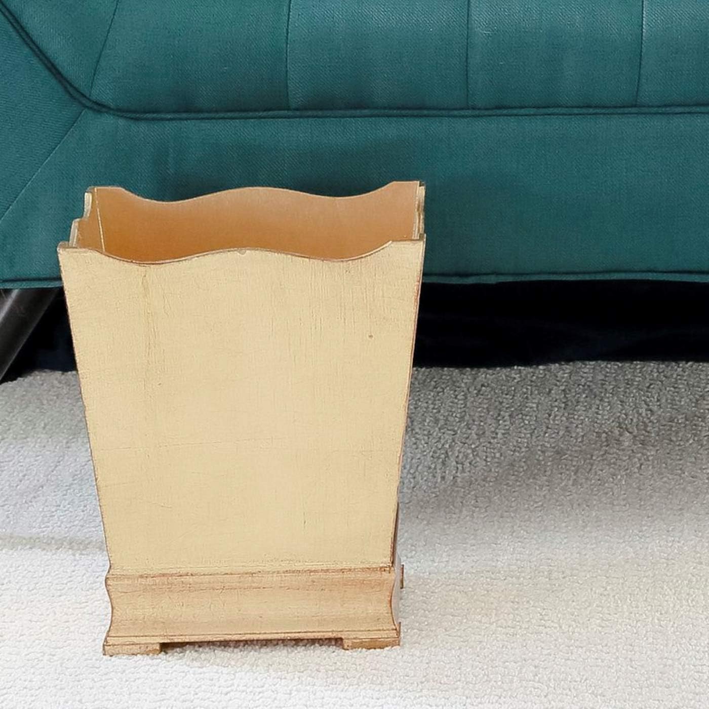 Florentine Wooden Accessories Gold Waste Basket
