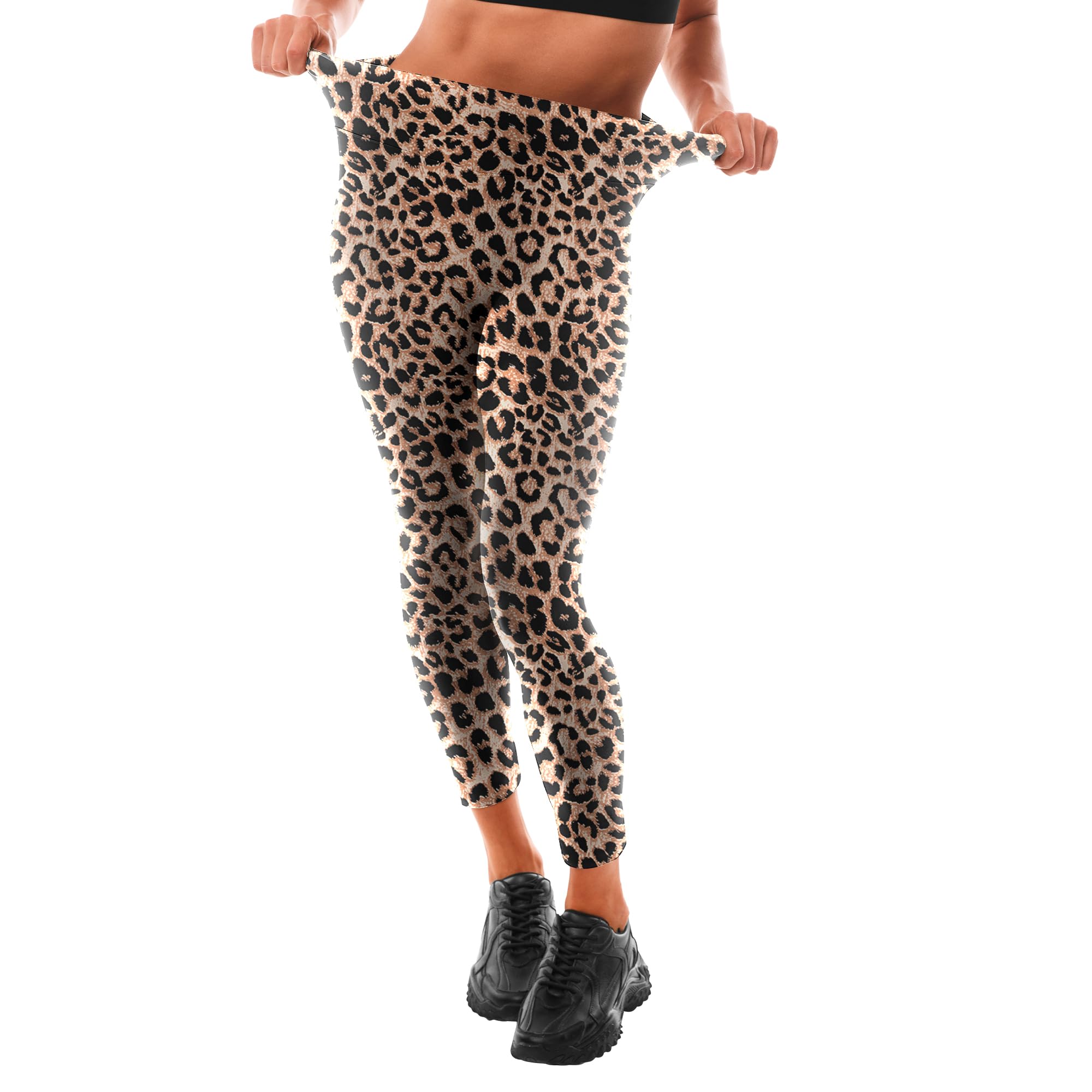 Leafigure Leggings Damen High Waist - Leggins Blickdicht Schwarze für Sport Gym Yoga
