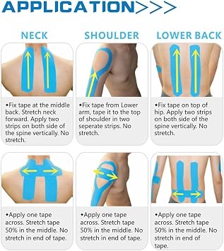 Muscle Bandage, Athletic Elastic Kinesiology Tape 15 Colors 2-inch x 16.4 ft Roll Cotton Elastic Adhesive Muscle Sports Tape Bandage Physio Strain Injury Support (Dark Blue)