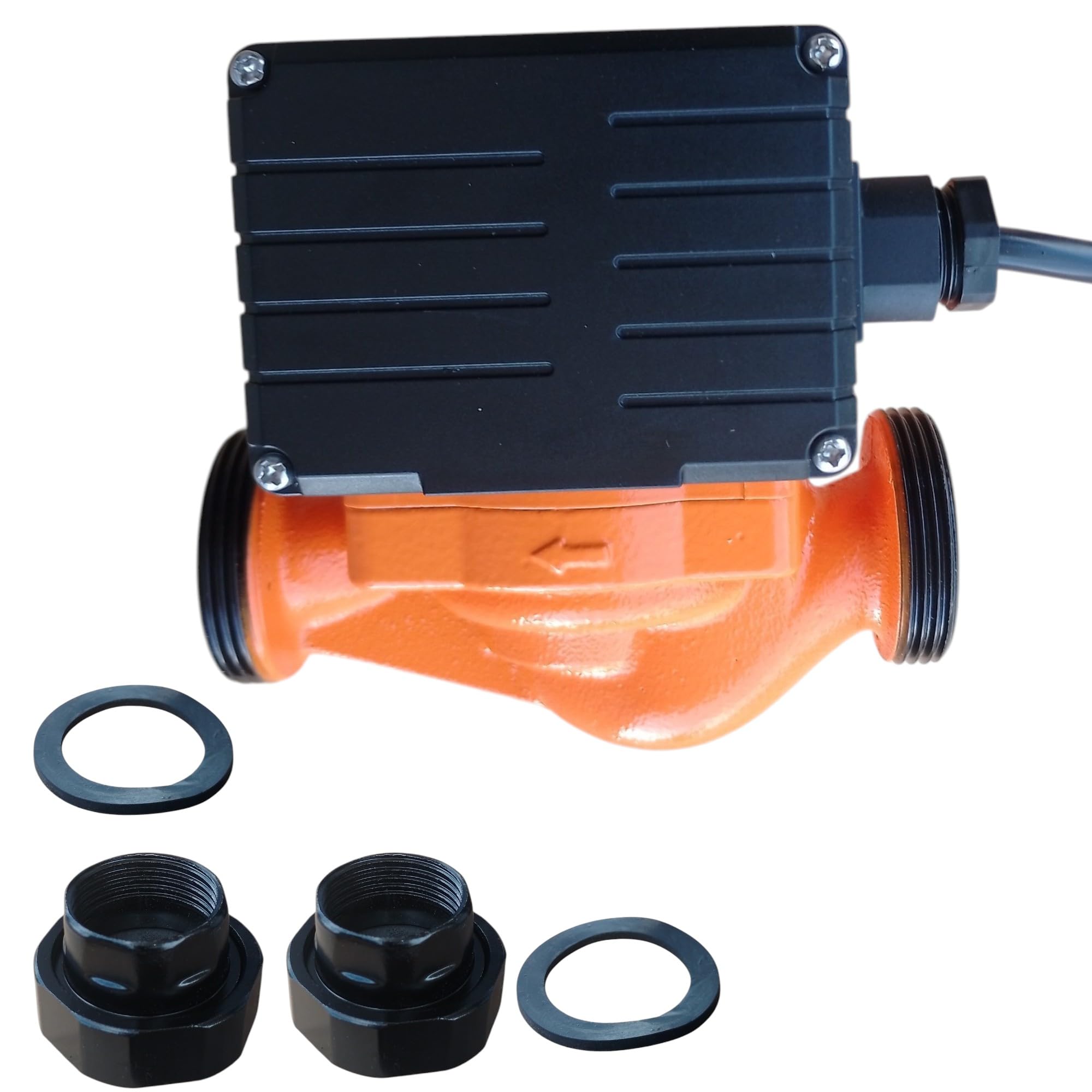 Hocheffiziente IBO 25-40/130 Umwälzpumpe, Heizungspumpe für Warmwasser, 230V, Nassläufer, Anschlüße 1 1/2", (OVI 25-40/130)