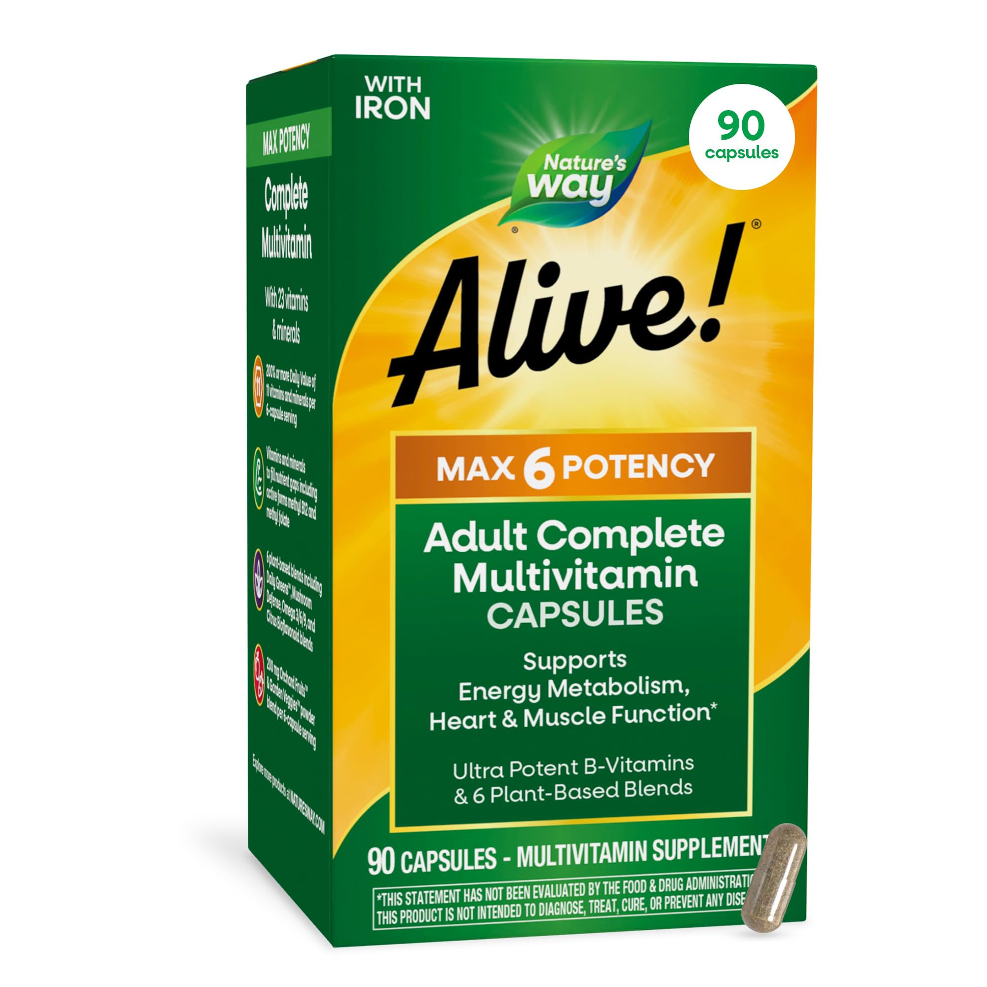 Amazon.com: Nature's Way Alive! Max6 Potency Adult Complete