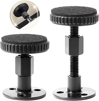 Adjustable Threaded Bed Frame Anti-Shake Tool, 27-64mm, Black, 2 Pcs