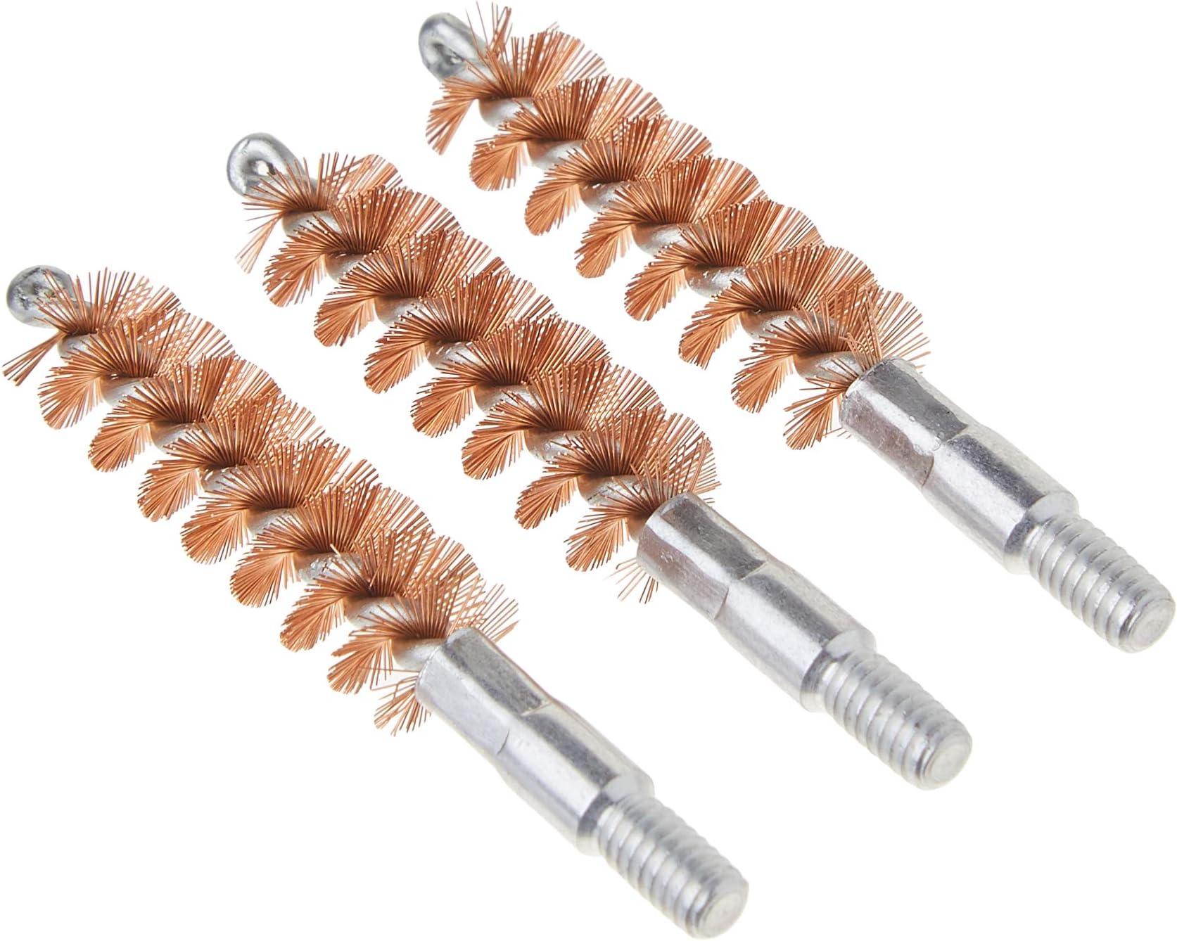 Handgun Bronze Bore Brush 3-Pack with Premium Phosphor Bronze Bristles for Pistol Cleaning, Gun Maintenance, Gunsmithing