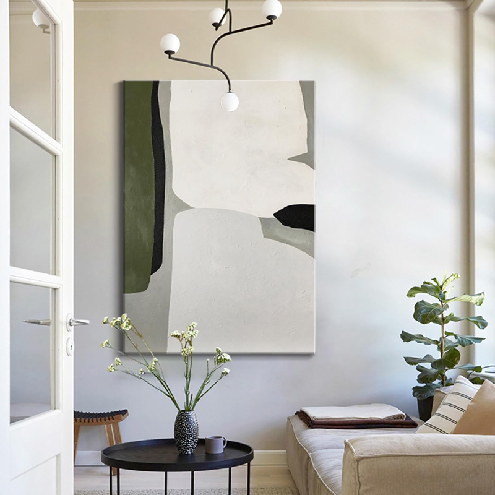 Peinture à l'huile sur toile pour sublimer votre escalier moderne