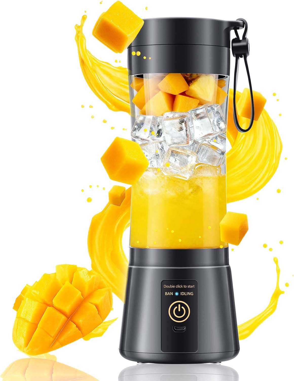Portable Cordless 380ml Blender for Smoothies & Juices – BPA-Free