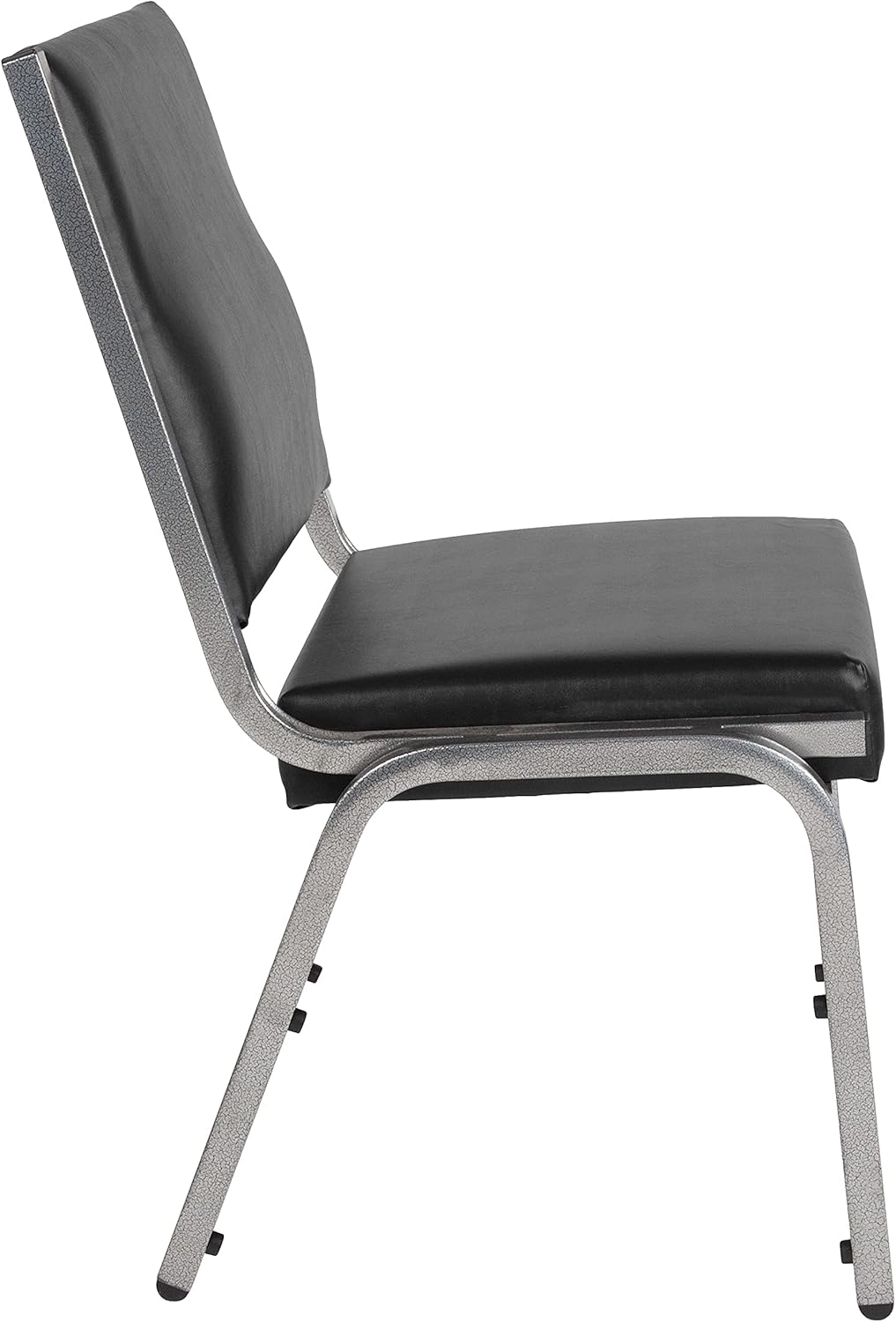 EMMA + OLIVER 950 lb. Rated Black Antimicrobial Vinyl Bariatric Medical Reception Chair