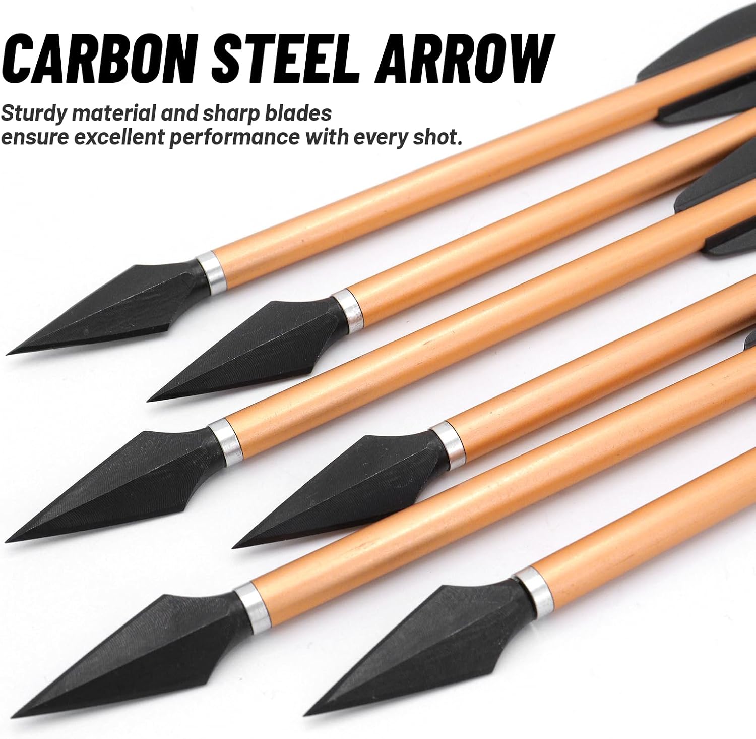 oubert 24 Pcs Mini Crossbow Arrows 6.4 Inch Aluminium Shafts Mini Crossbow Bolts with Replaceable Steel Tip Pistol Crossbow Bolts for Target Practice Hunting