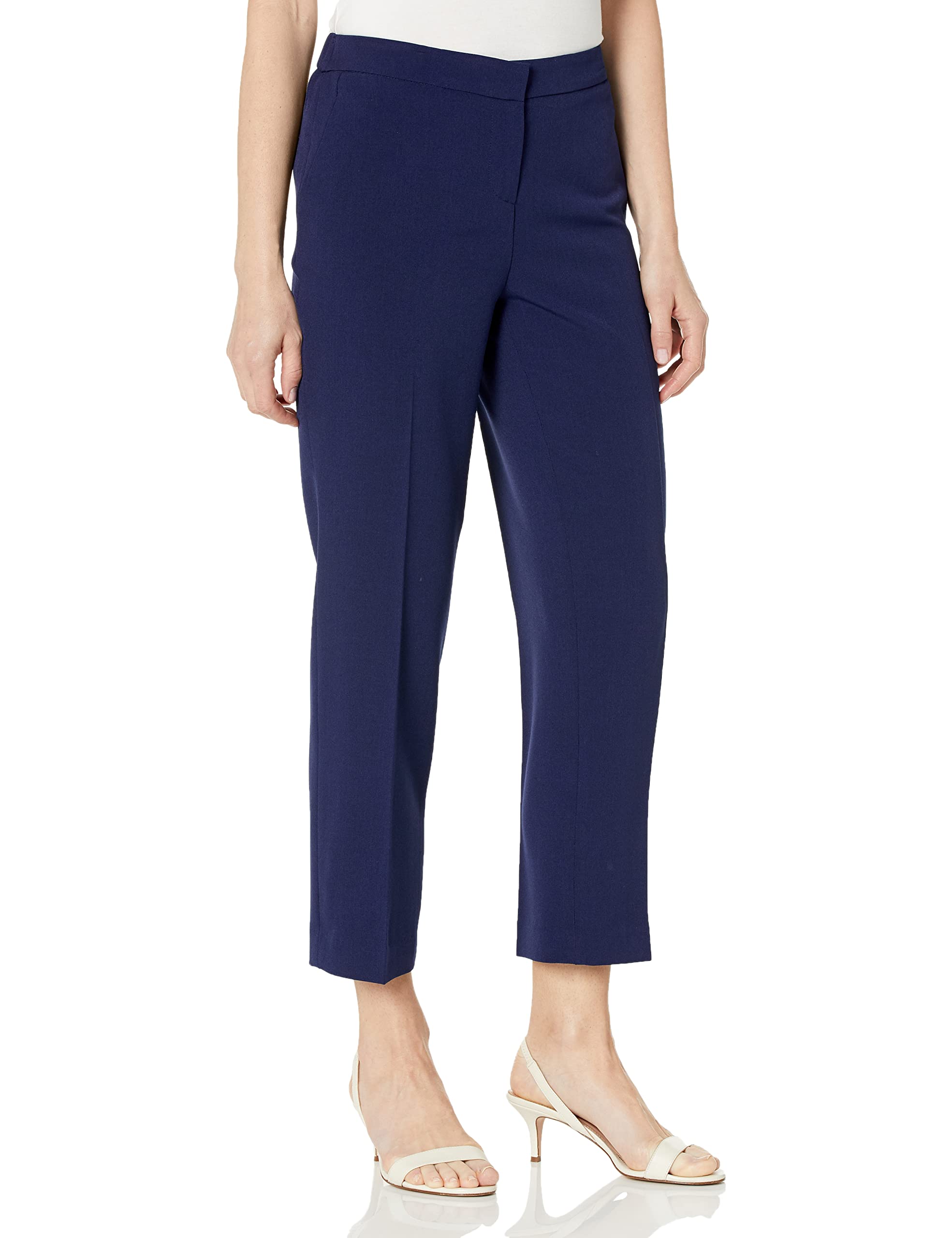 Kasper Womens Side-Elastic Stretch Ankle Pant