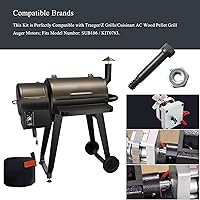 Vista 5 de Juego de 2 tuercas y pernos de repuesto para eje de motor de barrena 74072, apto para Traeger, Pit Boss, Z-Grills, Rec Tec y la mayoría