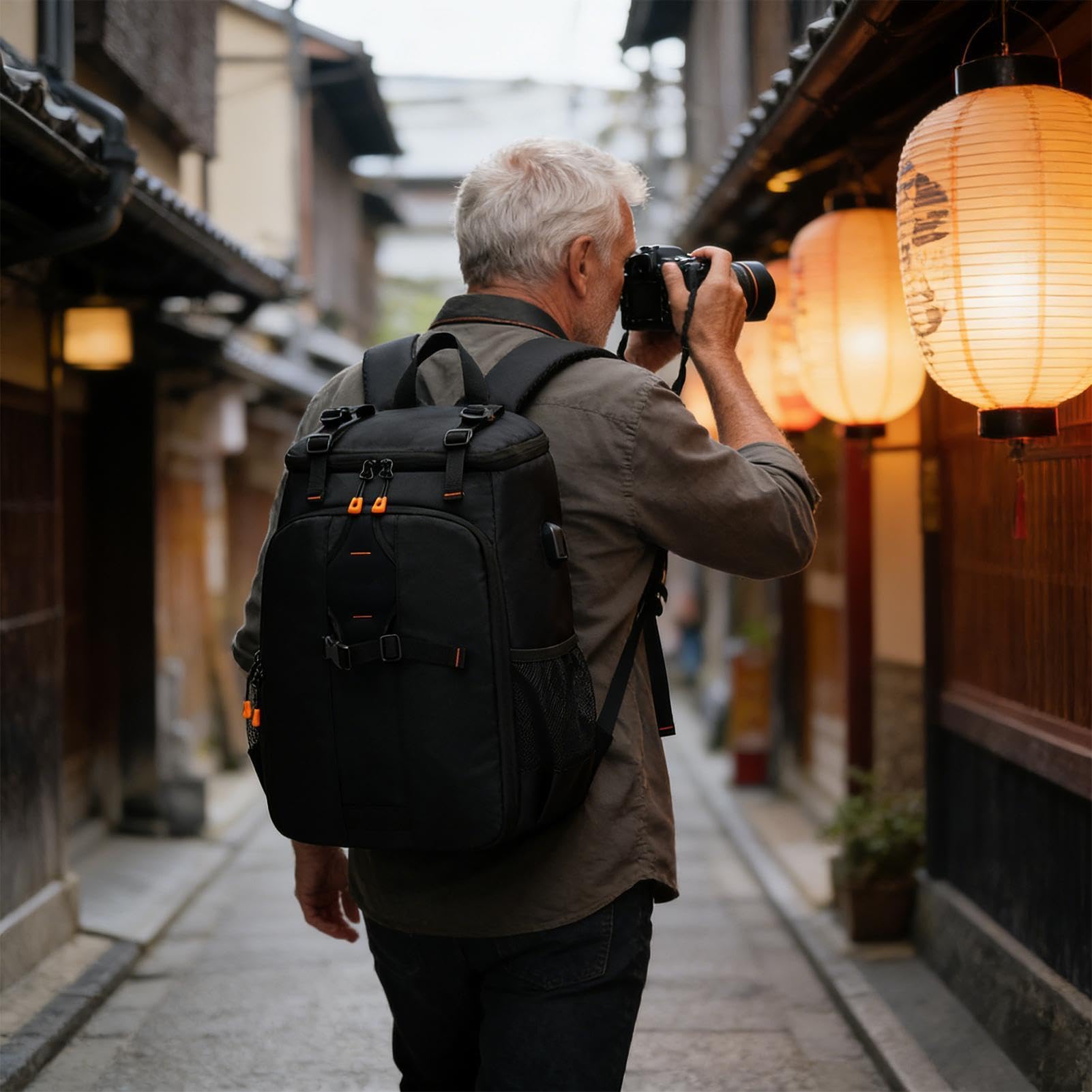Mochila para Cámaras de Fotógrafos Mochila Impermeable Grande para Cámara | Estuche de Transporte para Fotógrafos para Mujer Viajes Fotografía Senderismo Drone Trabajo Escuela Ordenador