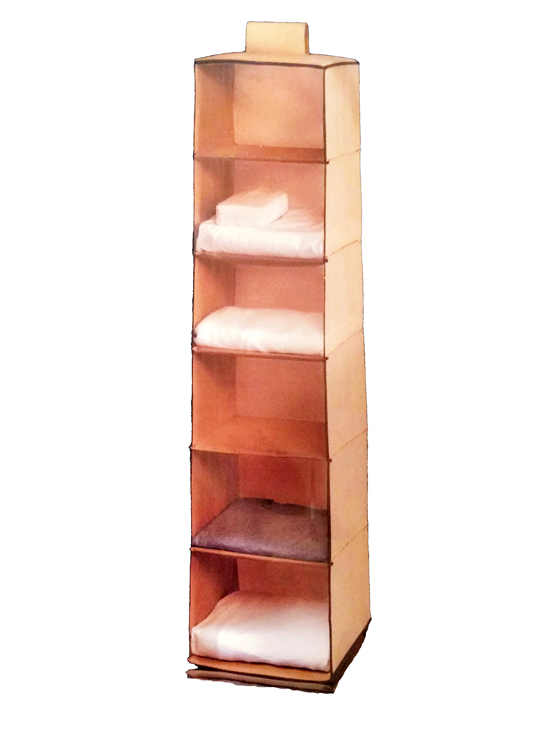 Living Solutions 6 Shelf Hanging Closet Organizer