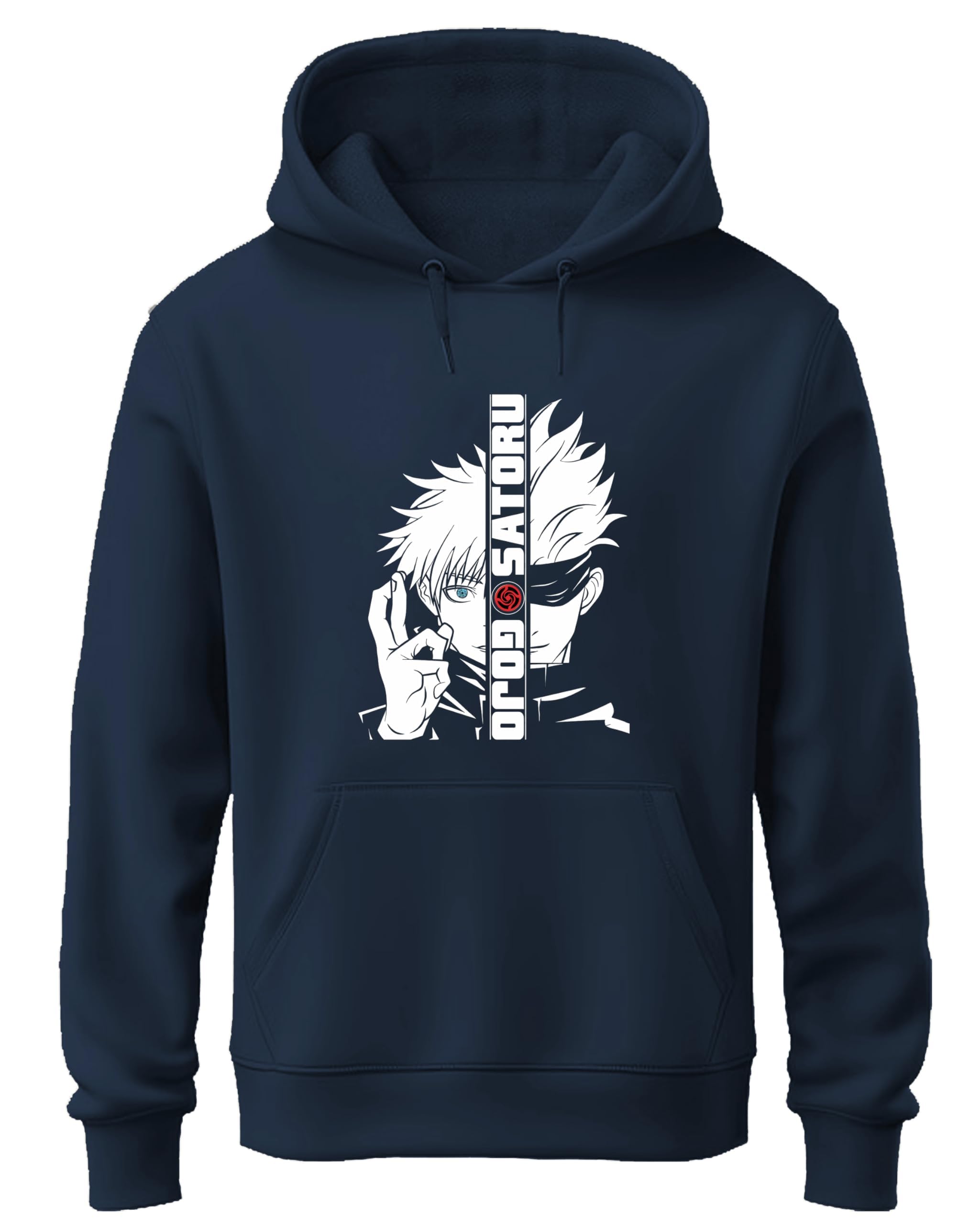 Khakey Boys Hoodie | New Trending Anime Gojo Satoru Printed Sweatshirt | Boys and Girls Winter Wear | New Hoodies | Jujutsu Kaisen | Hooded Tshirt-image-35